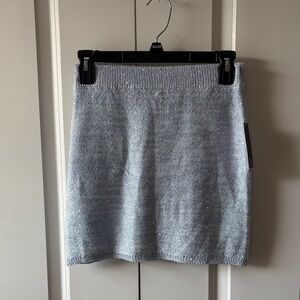 Wild Fable Shimmering Light Blue Mini Skirt Size XXS NWT